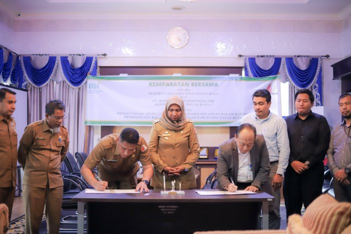 Pemkab Nagan Raya Dan Bank Syariah Indonesia Jalin Kerja Sama