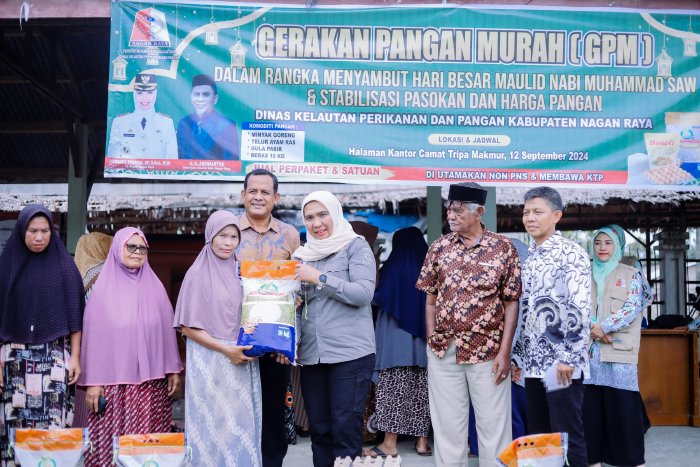 Pj Bupati Nagan Raya Tinjau Lokasi Pelaksanaan Gerakan Pangan Murah