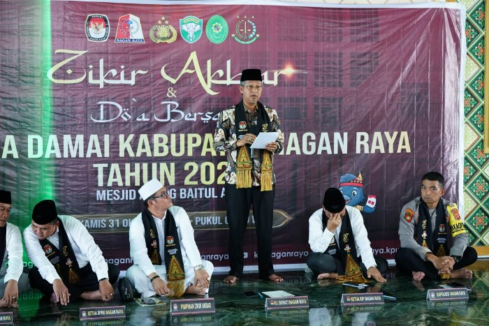 Pj Bupati Nagan Raya Hadiri Zikir Akbar dan Doa Bersama Pilkada Damai 2024