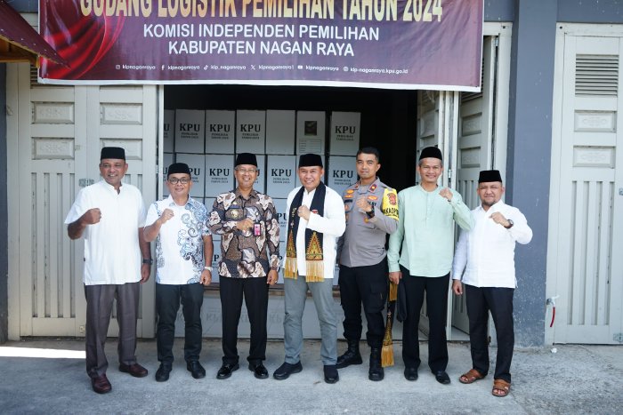 Maksimalkan Persiapan Pemilu, Pj Bupati Nagan Raya Tinjau Gudang Logistik KIP
